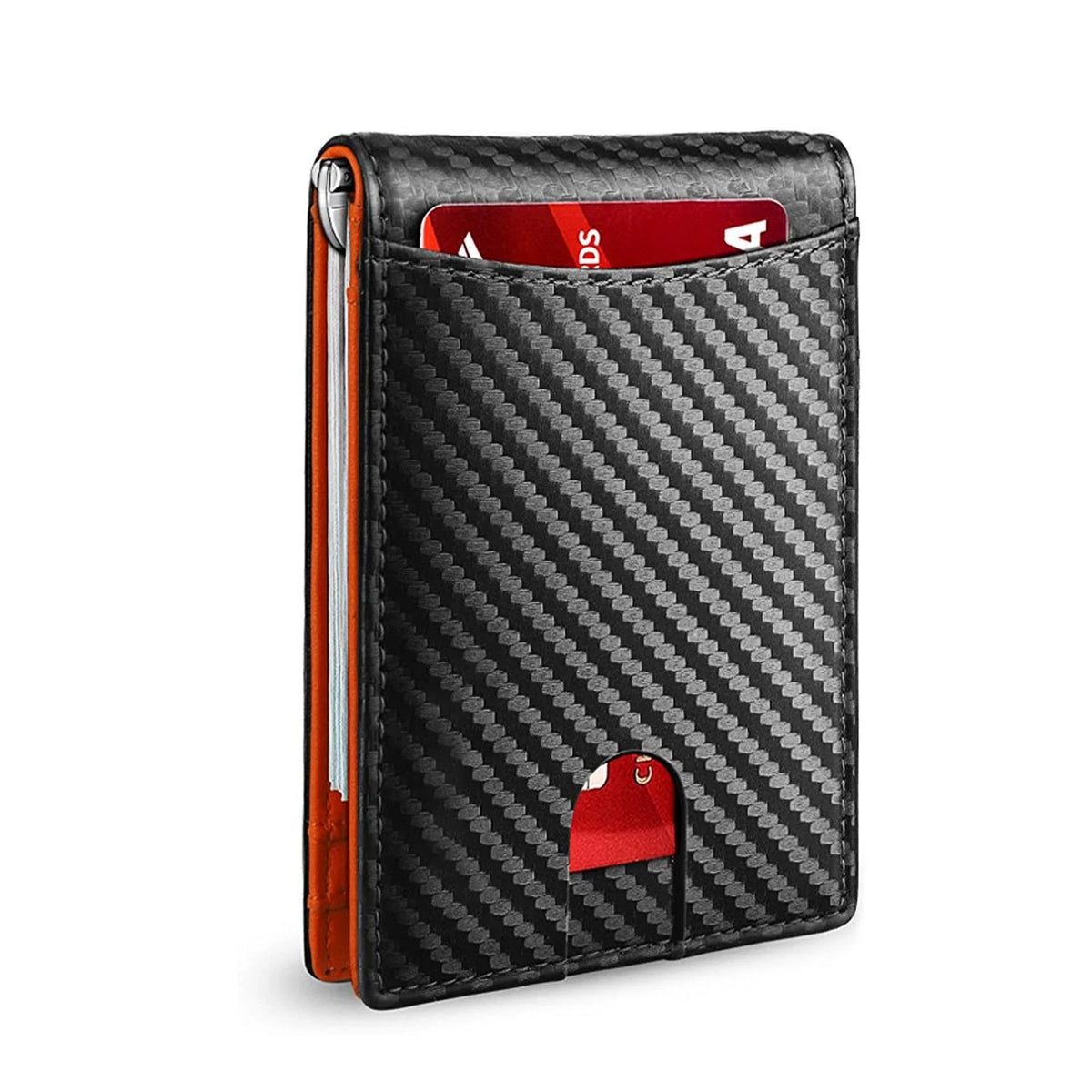 Wallet Slim RFID-Blocking Holds 7 Cards & Cash