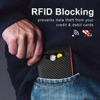 Wallet Slim RFID-Blocking Holds 7 Cards & Cash