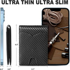 Wallet Slim RFID-Blocking Holds 7 Cards & Cash