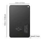 Wallet Tracker Card Ultra-Thin 3mm USB Rechargeable