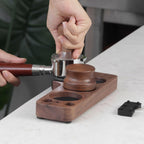 Walnut Anti-Slip Espresso Tamper Station