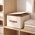 Wardrobe Storage Box Foldable With Lid & Handles