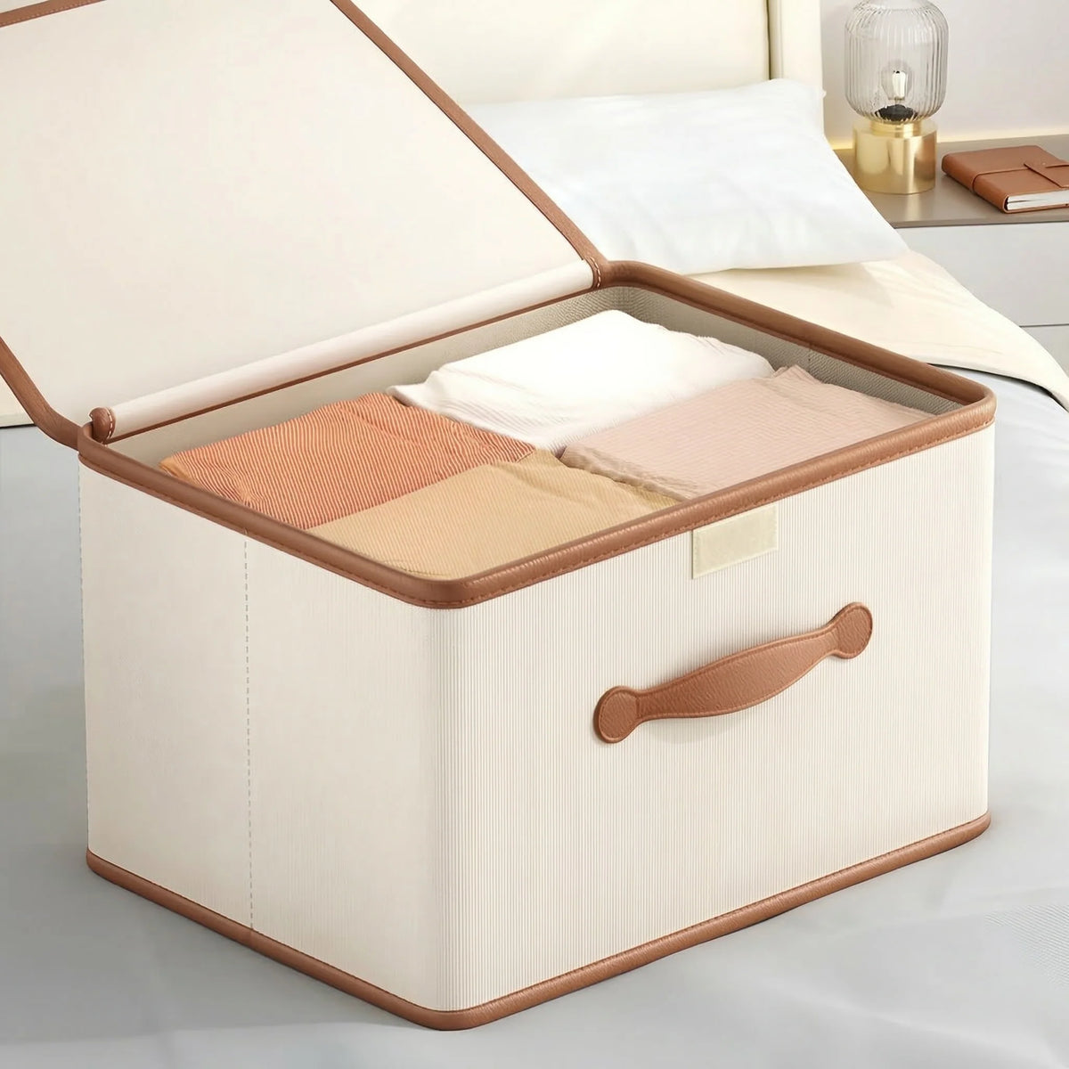 Wardrobe Storage Box Foldable With Lid & Handles