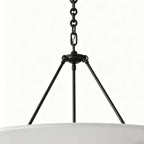 Warm 12W LED Copper & Plaster Chandelier (Adjustable Chain)