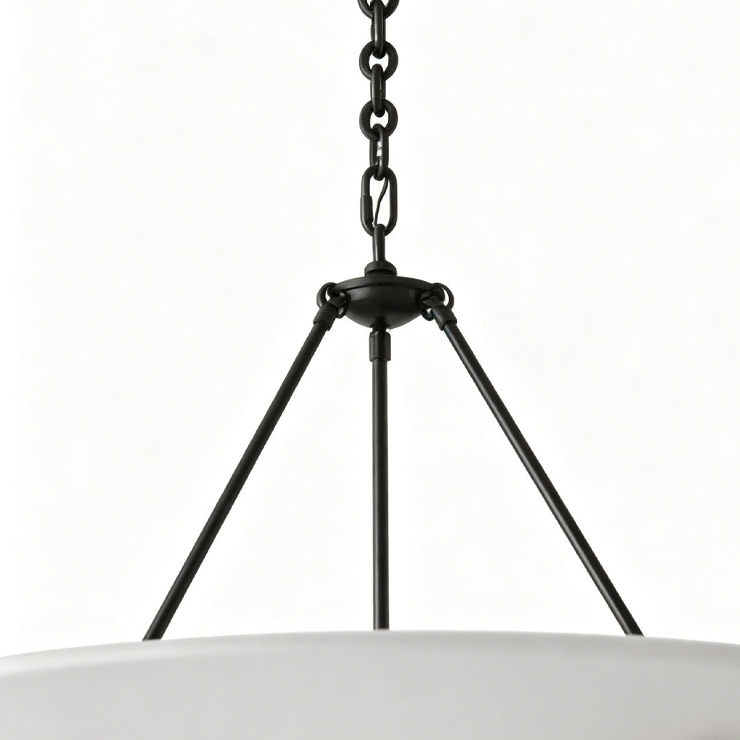 Warm 12W LED Copper & Plaster Chandelier (Adjustable Chain)