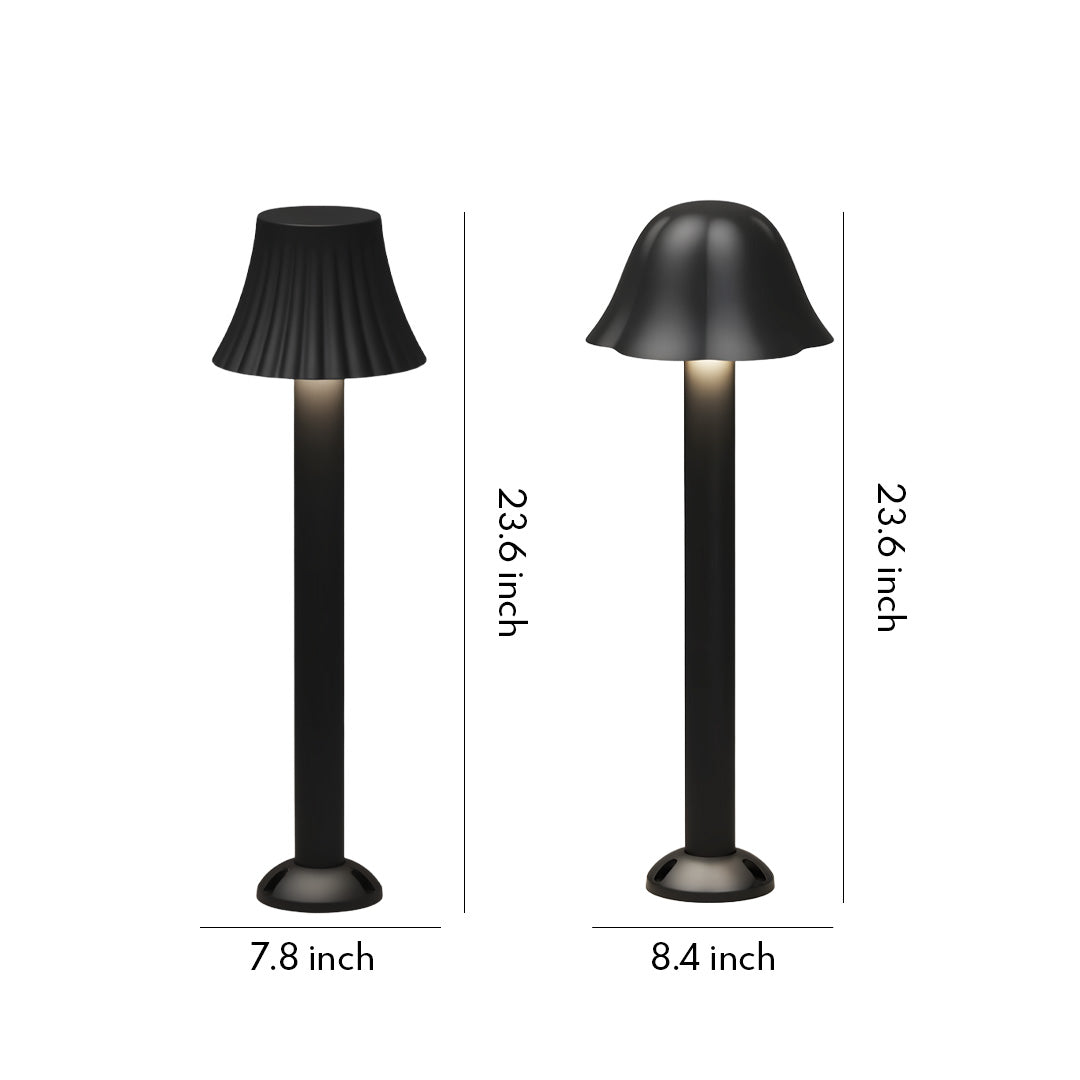 Warm 3000K Glare-Free Mushroom-Cap Path Light (Hardwired, IP54)