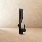 Washbasin Faucet Sculptural Open Spout Single-Handle 35 cm