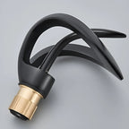 Washbasin Faucet Waterfall Spout Solid Brass Single-Handle