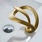 Washbasin Faucet Waterfall Spout Solid Brass Single-Handle