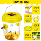 Wasp & Bee Trap Solar UV Light Dual-Entry 6-Pack