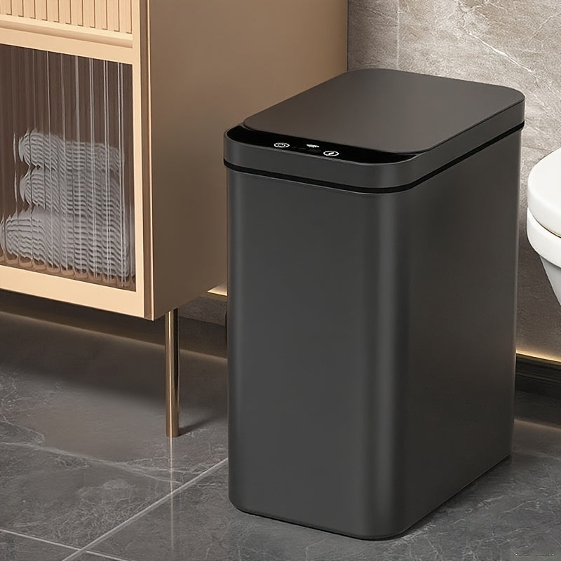 Waste Bin Touch-Free Sensor Slim Space-Saving Sealed Lid
