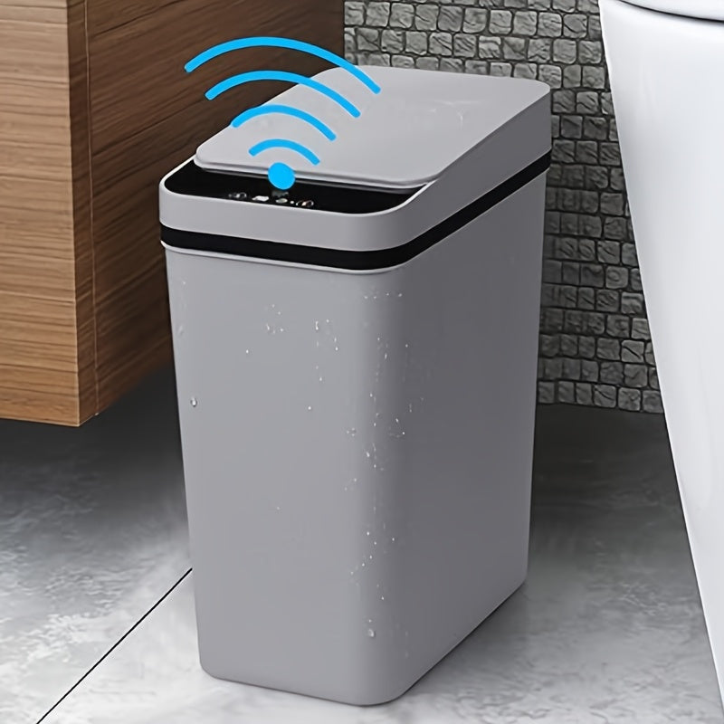 Waste Bin Touch-Free Sensor Slim Space-Saving Sealed Lid