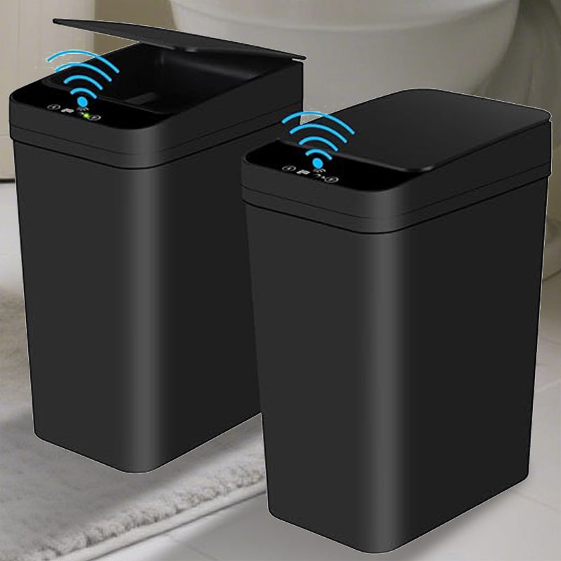 Waste Bin Touch-Free Sensor Slim Space-Saving Sealed Lid