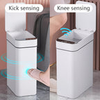 Waste Bin Touch-Free Sensor Slim Space-Saving Sealed Lid