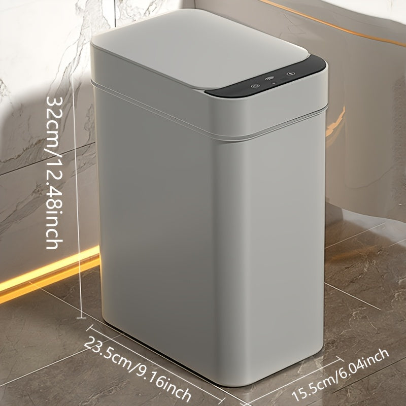 Waste Bin Touch-Free Sensor Slim Space-Saving Sealed Lid