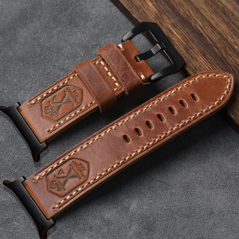 Watch Band Full-Grain Leather Hand-Stitched 47mm