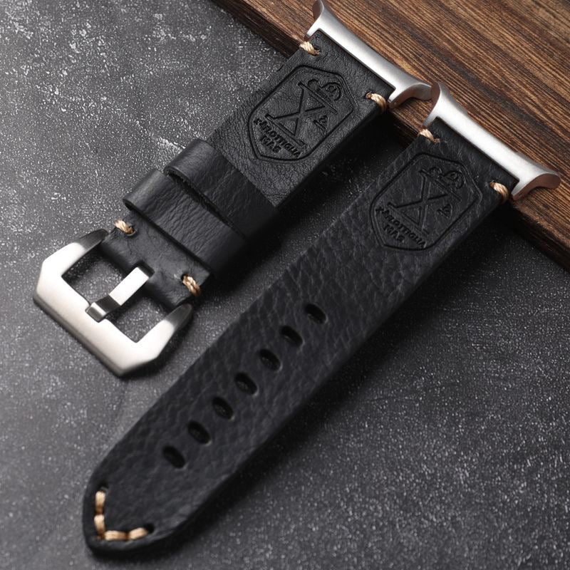 Watch Band Full-Grain Leather Hand-Stitched 47mm