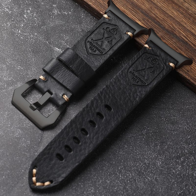 Watch Band Full-Grain Leather Hand-Stitched 47mm