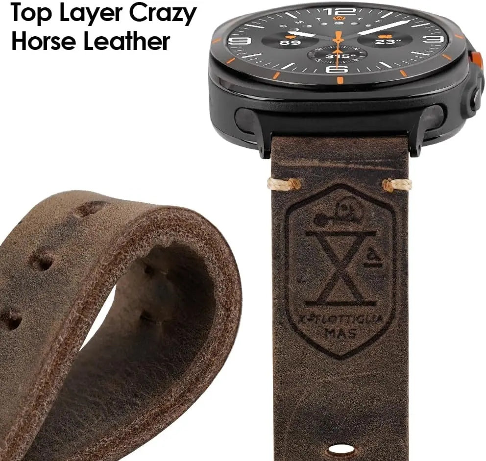 Watch Band Full-Grain Leather Hand-Stitched 47mm