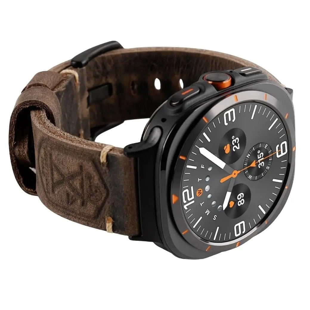 Watch Band Full-Grain Leather Hand-Stitched 47mm