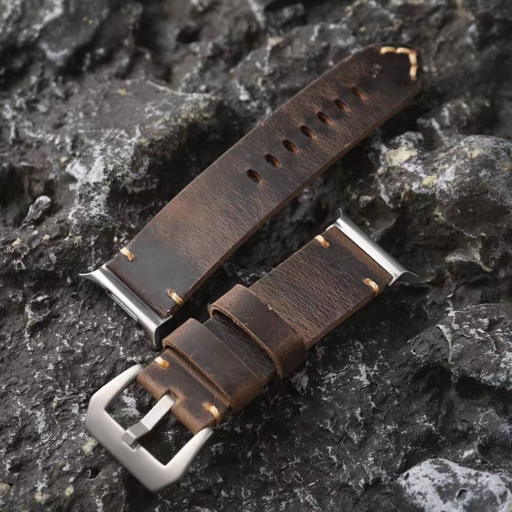 Watch Band Full-Grain Leather Hand-Stitched 47mm