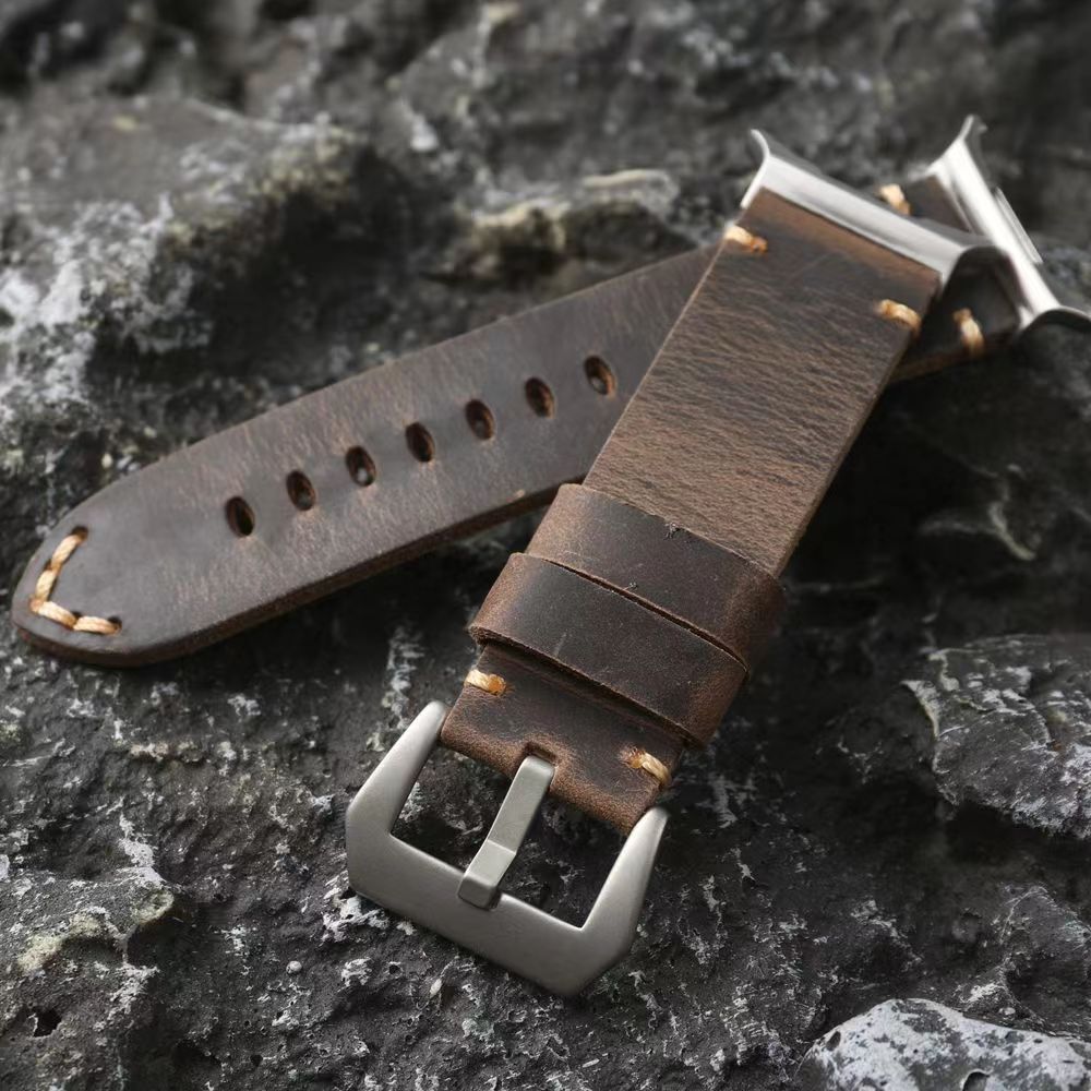 Watch Band Full-Grain Leather Hand-Stitched 47mm