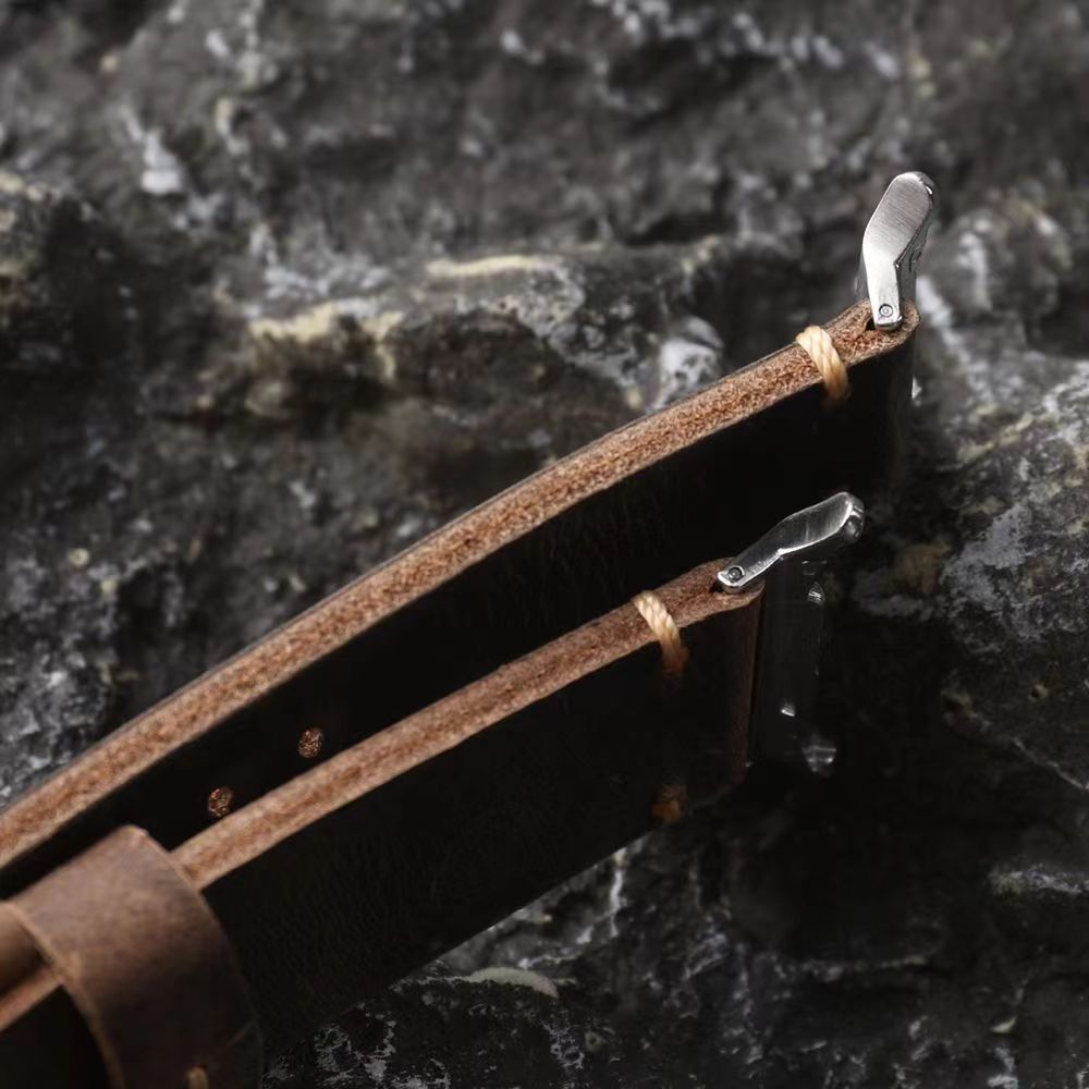 Watch Band Full-Grain Leather Hand-Stitched 47mm