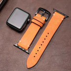 Watch Band Premium Leather Adjustable 316L Stainless Steel
