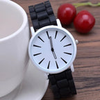Watch Minimalist Stainless Steel Case Textured 20mm Strap