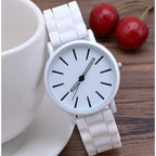 Watch Minimalist Stainless Steel Case Textured 20mm Strap
