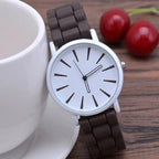 Watch Minimalist Stainless Steel Case Textured 20mm Strap