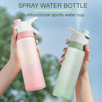 Water Bottle Dual-Function Mist & Drink Spout Leak-Proof