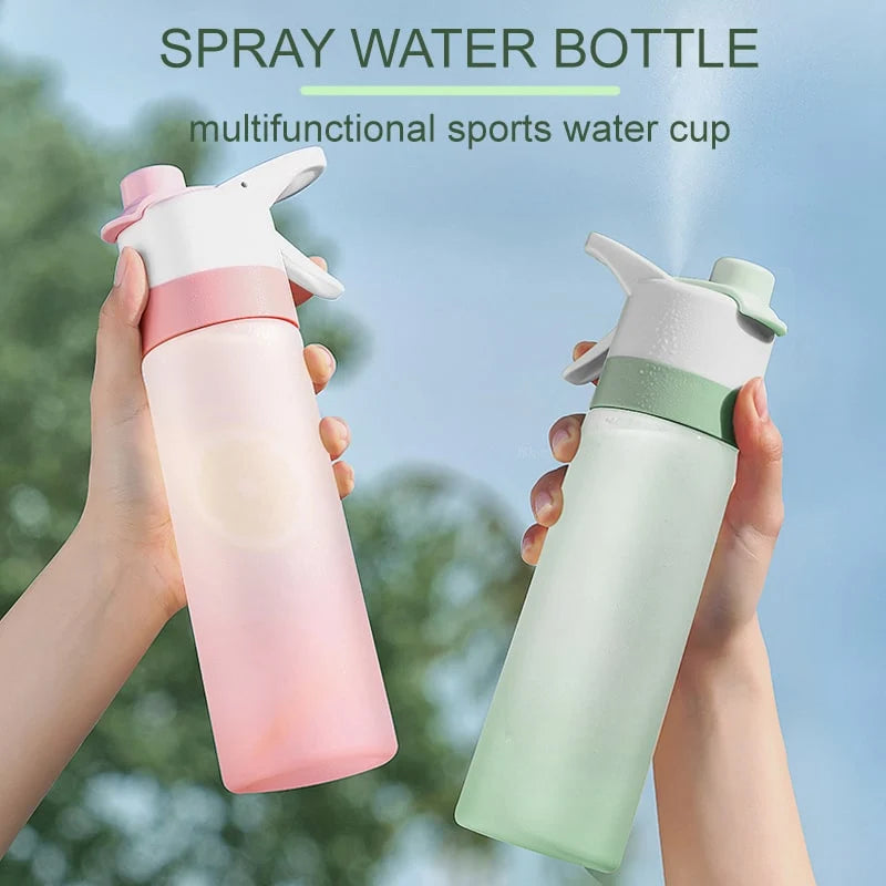 Water Bottle Dual-Function Mist & Drink Spout Leak-Proof