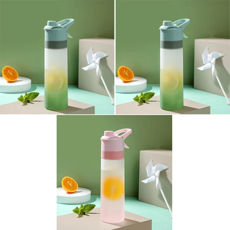 Water Bottle Dual-Function Mist & Drink Spout Leak-Proof