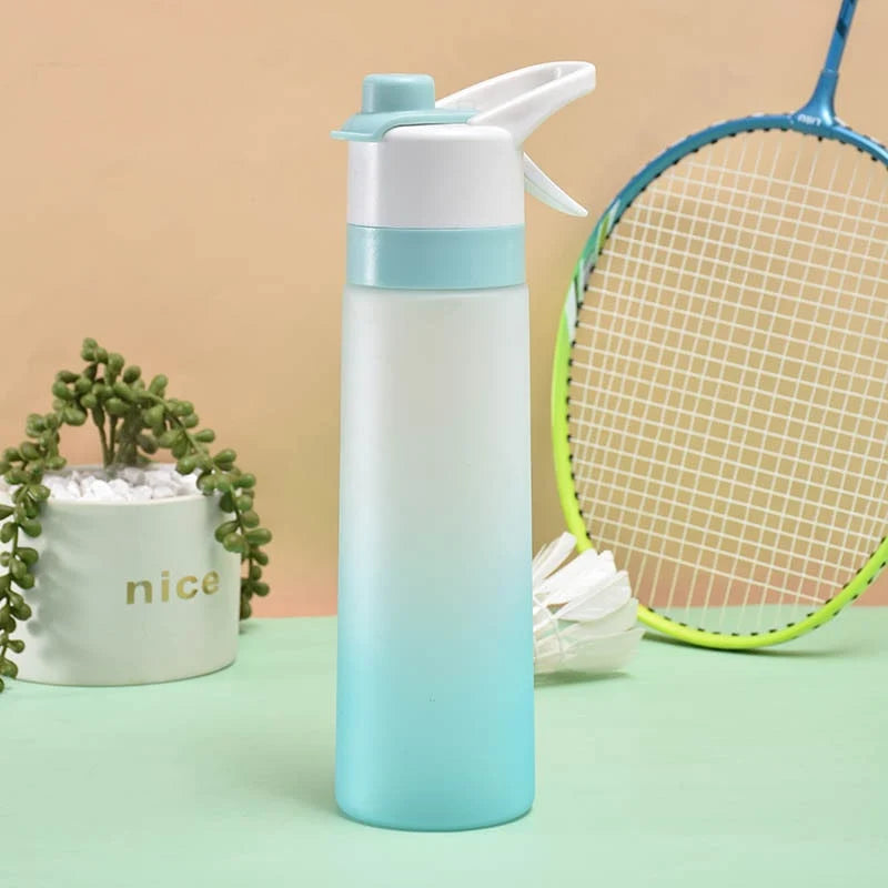 Water Bottle Dual-Function Mist & Drink Spout Leak-Proof