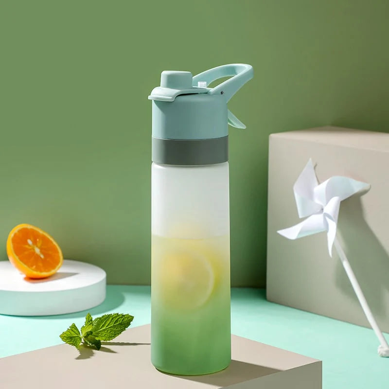 Water Bottle Dual-Function Mist & Drink Spout Leak-Proof