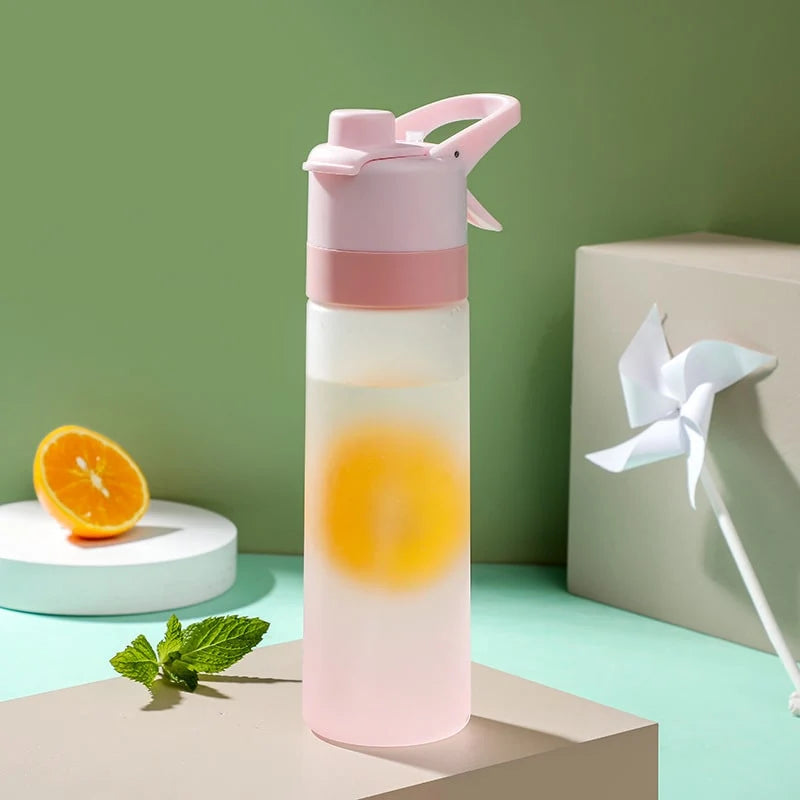 Water Bottle Dual-Function Mist & Drink Spout Leak-Proof