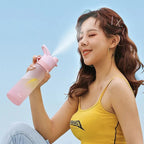 Water Bottle Dual-Function Mist & Drink Spout Leak-Proof