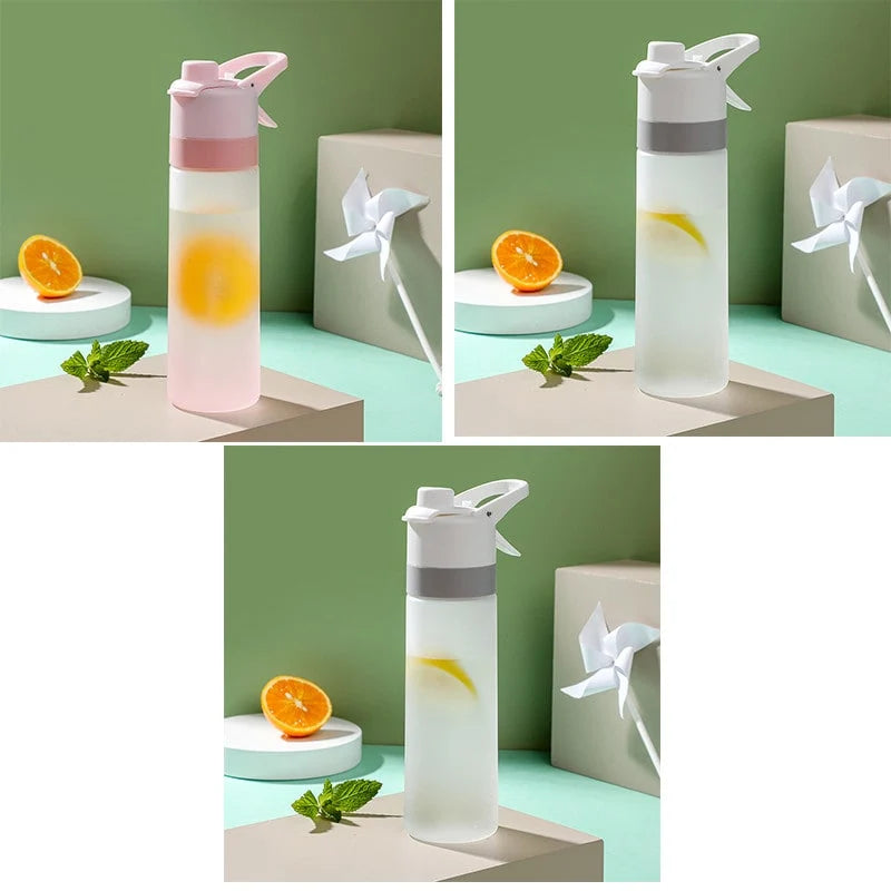 Water Bottle Dual-Function Mist & Drink Spout Leak-Proof