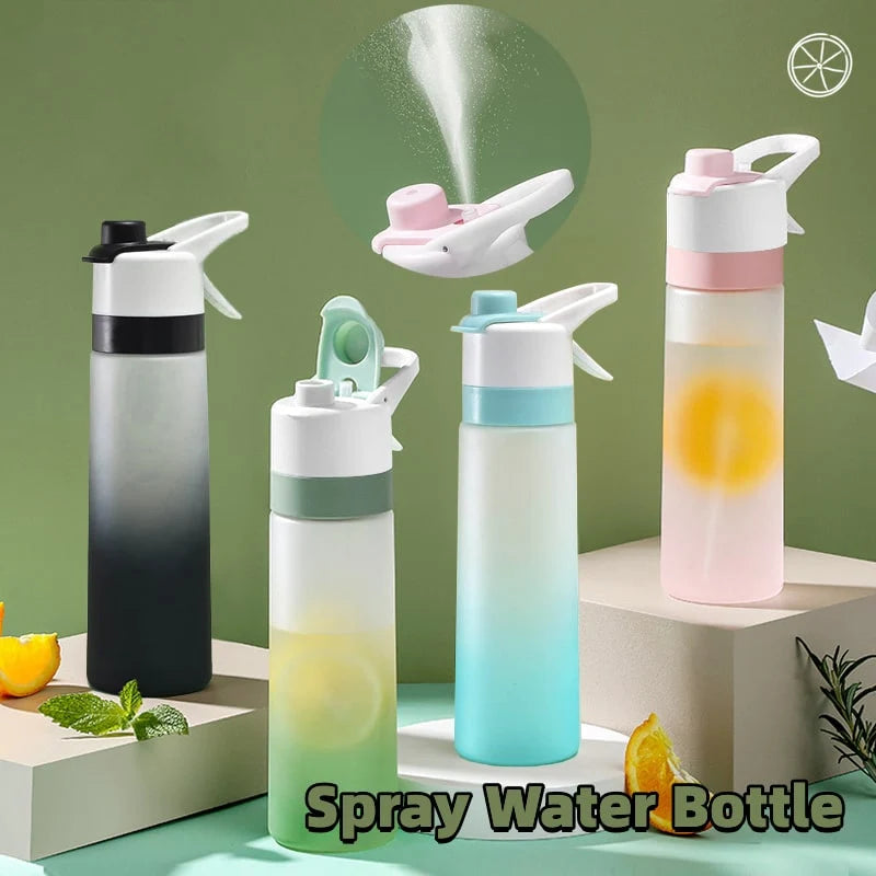 Water Bottle Dual-Function Mist & Drink Spout Leak-Proof