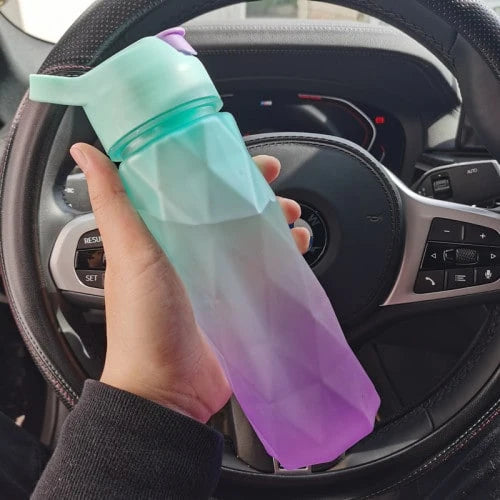 Water Bottle Dual-Function Mist & Drink Spout Leak-Proof