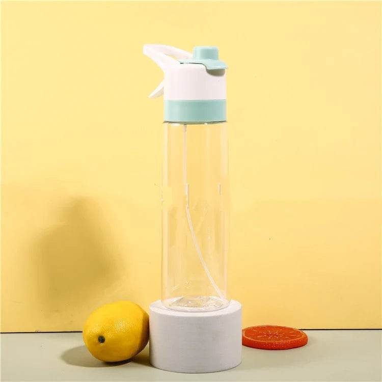 Water Bottle Dual-Function Mist & Drink Spout Leak-Proof