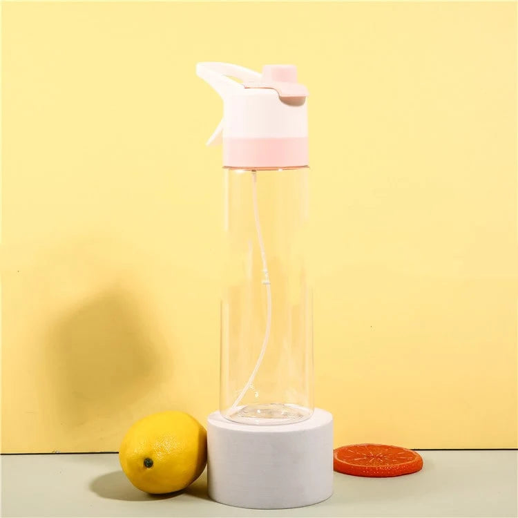 Water Bottle Dual-Function Mist & Drink Spout Leak-Proof