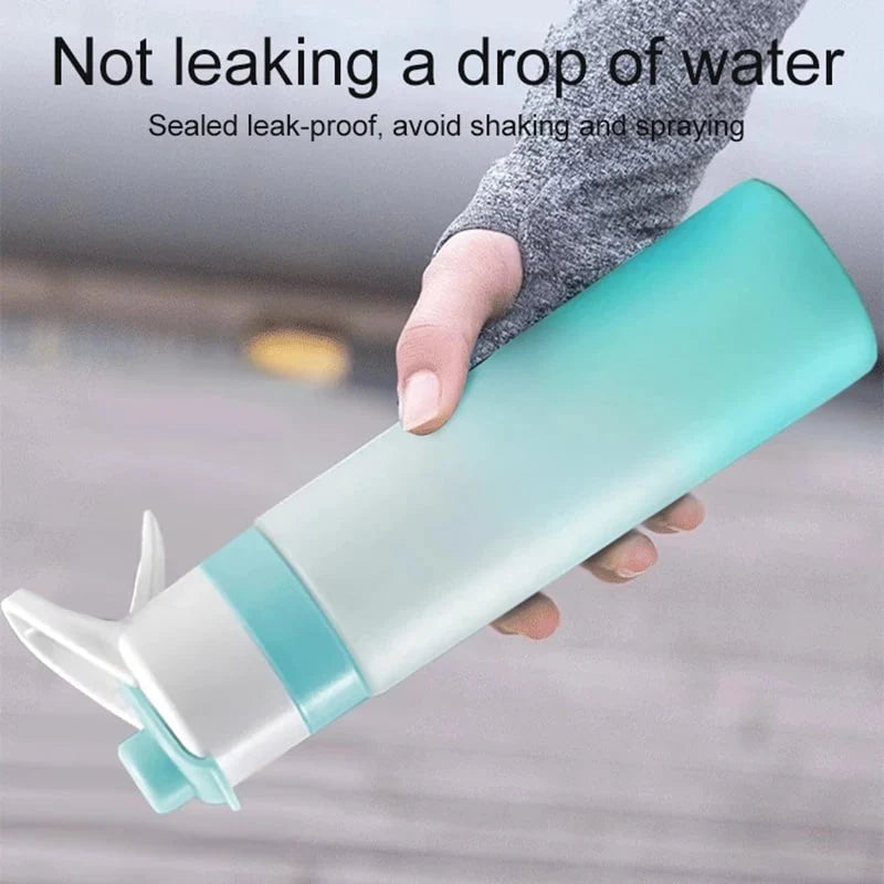Water Bottle Dual-Function Mist & Drink Spout Leak-Proof