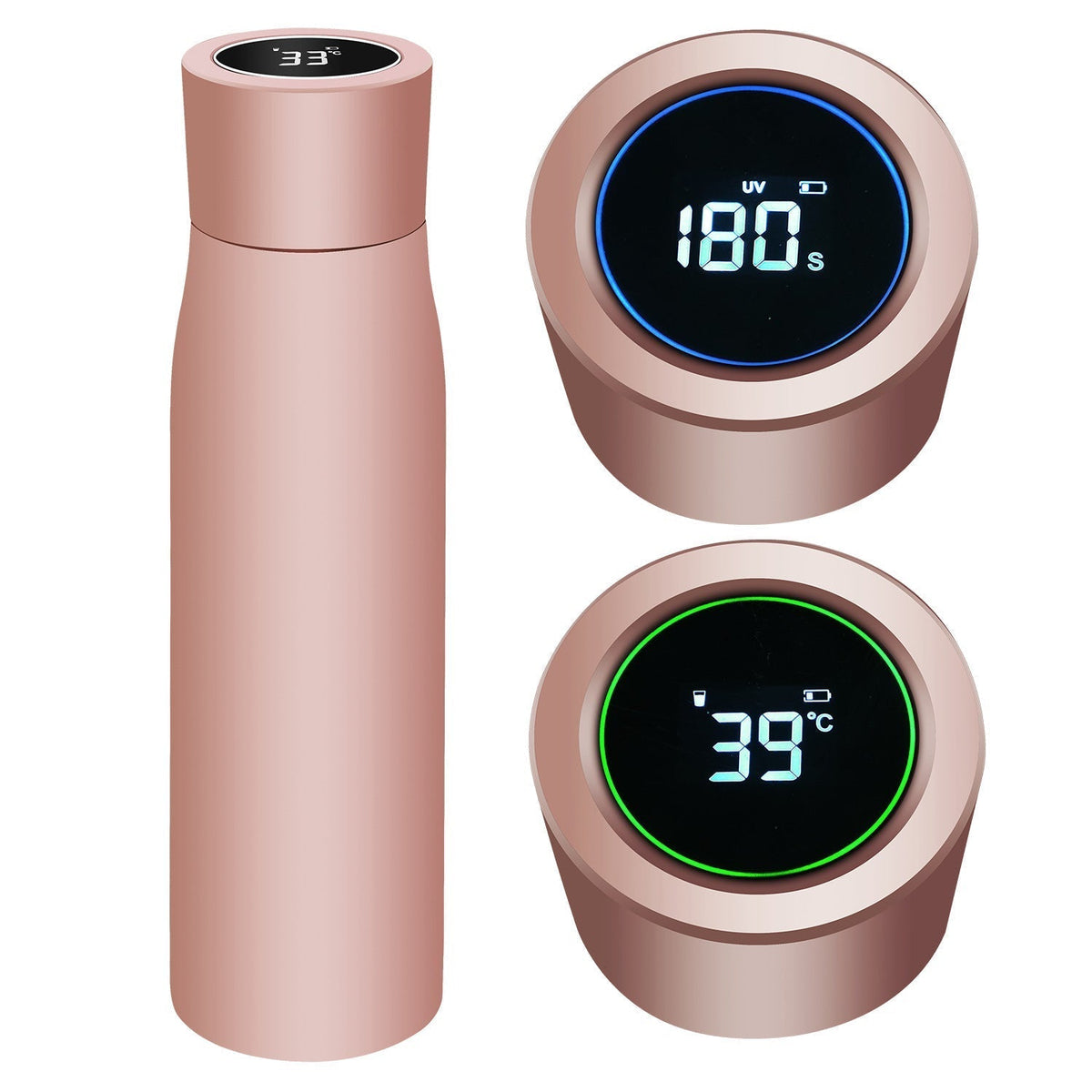 Water Bottle UV-C Self-Cleaning Stainless Steel & Vacuum Insulated
