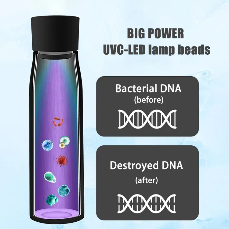Water Bottle UV-C Self-Cleaning Stainless Steel & Vacuum Insulated
