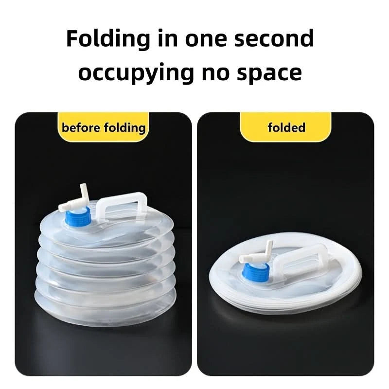 Water Container Collapsible & Leak-Proof Food-Grade PE