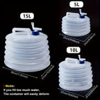 Water Container Collapsible & Leak-Proof Food-Grade PE