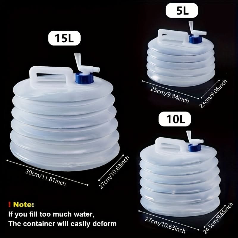 Water Container Collapsible & Leak-Proof Food-Grade PE