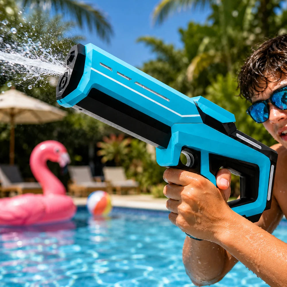 Water Gun Continuous Spray & Auto Refill Pump